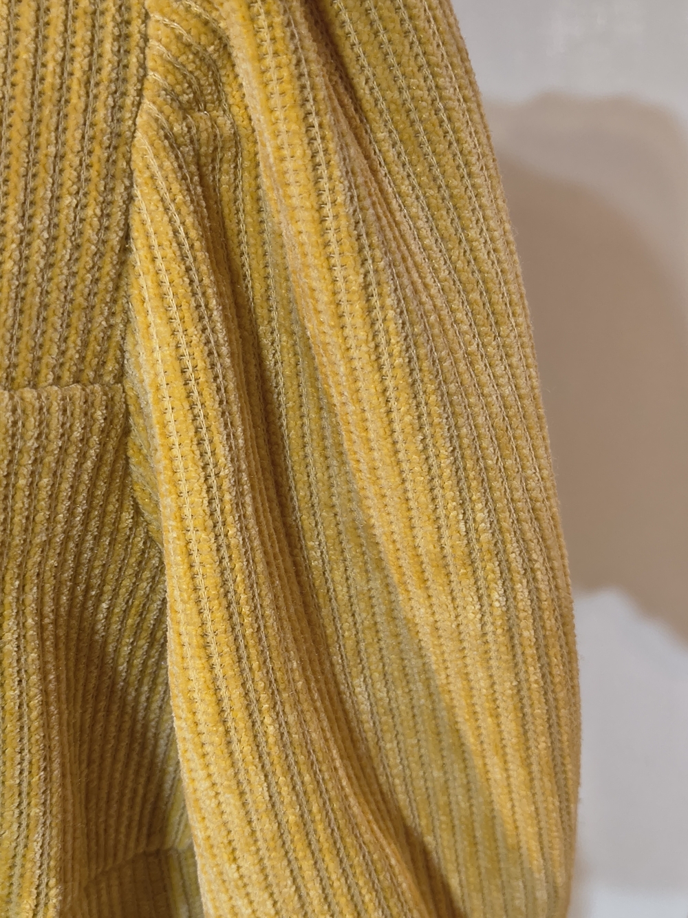 En Saison Yellow Corduroy Jumpsuit with Zip Detail - Picture 3 of 13